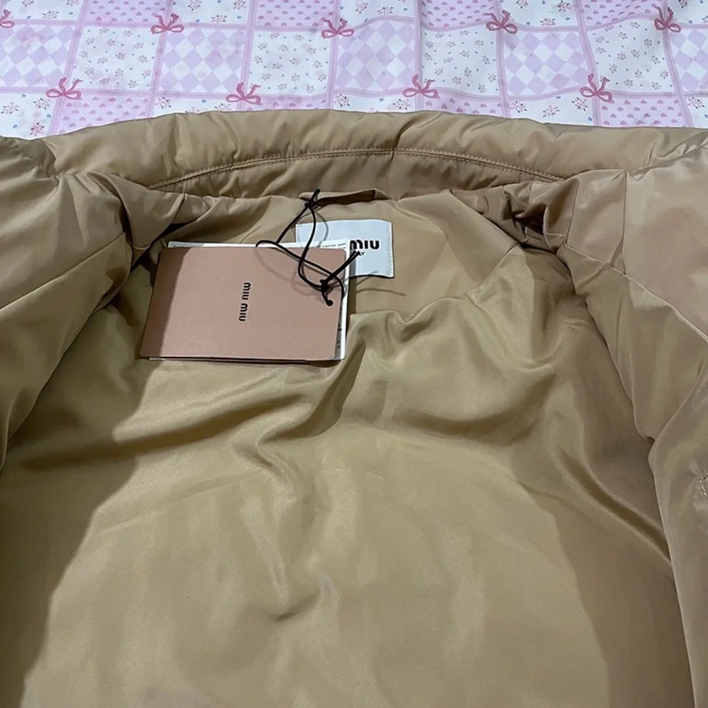 Miu Miu Patchwork Lapel Down Jacket - Picture 7 of 13